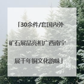30余件/套国内外矿石展品亮相广西南宁 展千年铜文化韵味