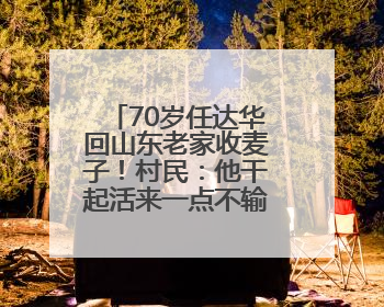 70岁任达华回山东老家收麦子！村民：他干起活来一点不输年轻人