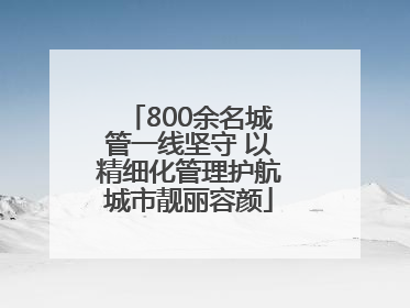 800余名城管一线坚守 以精细化管理护航城市靓丽容颜