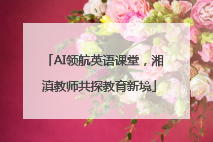 AI领航英语课堂，湘滇教师共探教育新境